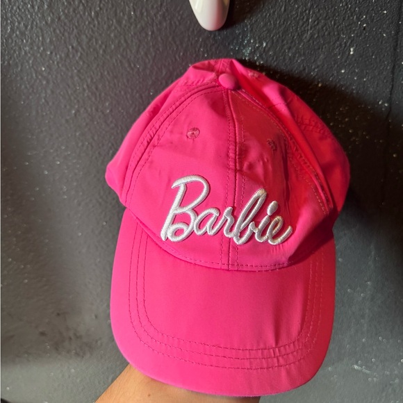 Barbie Pink Cap with White Logo - Picture 1 of 3
